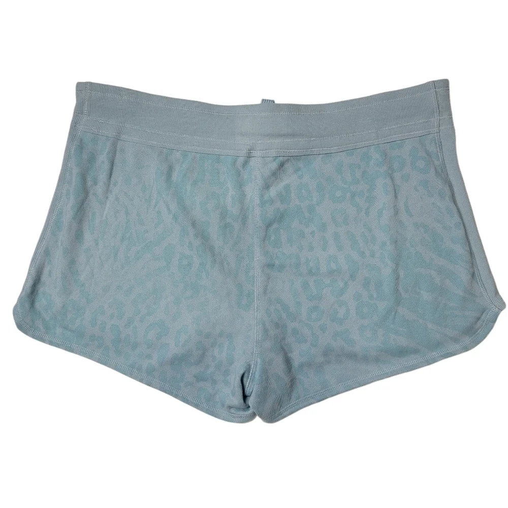 Calvin Klein Performance Blue Leopard Zebra Animal Print Soft Lounge Shorts XL - Picture 2 of 5